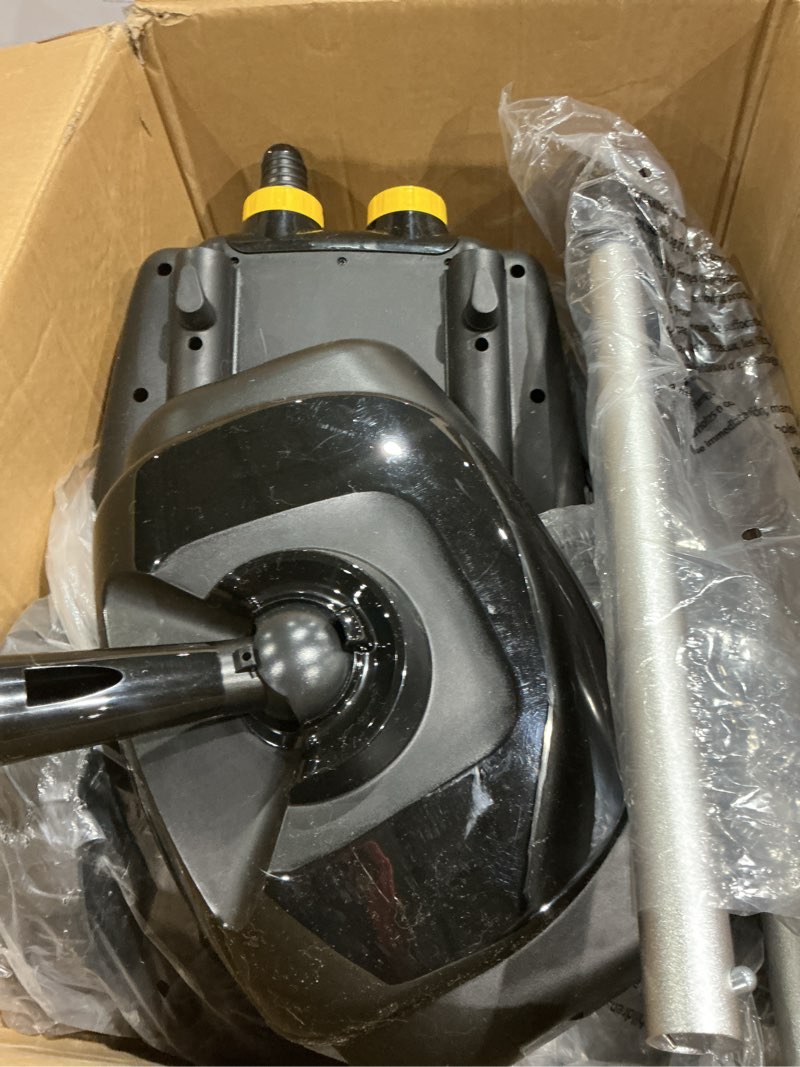 Condition photo showing As Is for mcculloch mc1385 deluxe canister steam cleaner, 2-hour runtime, chemical-free, 23 accessories: mop head, brushes & more - built for home, tile, carpet, furniture, & personal car detailing