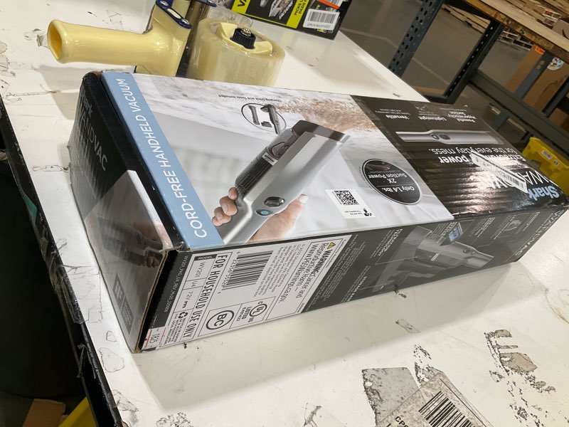 Condition photo showing As Is for shark wandvac cordless lightweight hand vacuum with powerful suction and charging dock wv201 3" cleaning path black