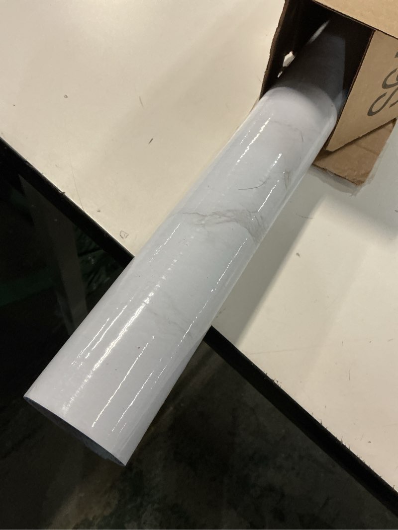 Condition photo showing As Is for practicalWs Marble Wallpaper Granite White and Gray Wall Paper Roll 35.4" x 118" Kitchen Countertops Cabinet Furniture is Renovated Thick Vinyl Easy to Remove Without Leaving Glue Upgrade 35.4" x 118" Gray/White