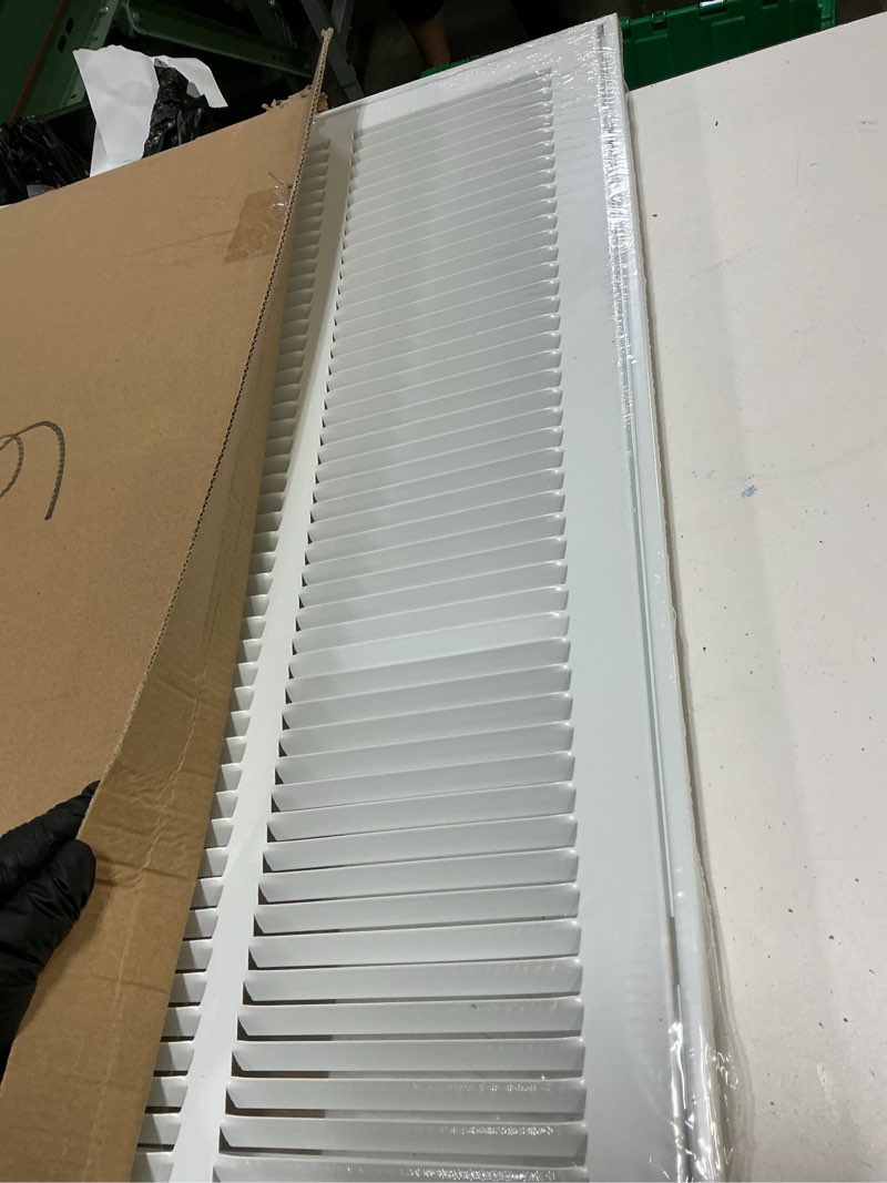 Condition photo showing Good Condition for 24×24 return air grille [duct opening size] return vent cover for wall or ceiling,steel return air grill removable face/door for 1 inch filters(24"w x 24"h [duct opening])