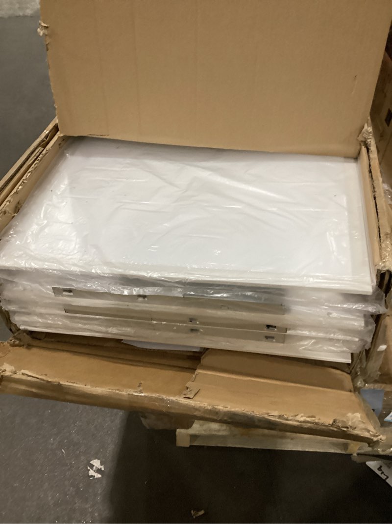 Condition photo showing New/Like New for 6 Pack 2x4 LED Flat Panel Light 50/40/35/30/25W 6500lm Adjustable, 0-10V Dimmable LED Flush Mount Ceiling Light Fixtures, 2.7K/3K/3.5K/4K/5K Selectable for Office Kitchen Garage - ETL Listed 2x4FT 6PACK