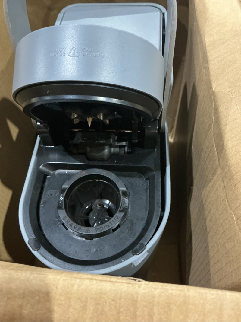 Condition photo showing As Is for keurig k-supreme single serve k-cup pod coffee maker, multistream technology, 4 brew sizes, 66oz dual-position removable reservoir, gray gray coffee maker