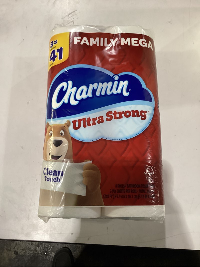 Charmin ultra strong 8 family mega rolls