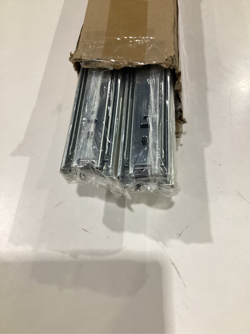 Condition photo showing As Is for 6 Pairs of 20 Inch Hardware 3-Section Full Extension Ball Bearing Side Mount Drawer Slides,100 LB Capacity Drawer Slide 20 Inch Zinc Plated