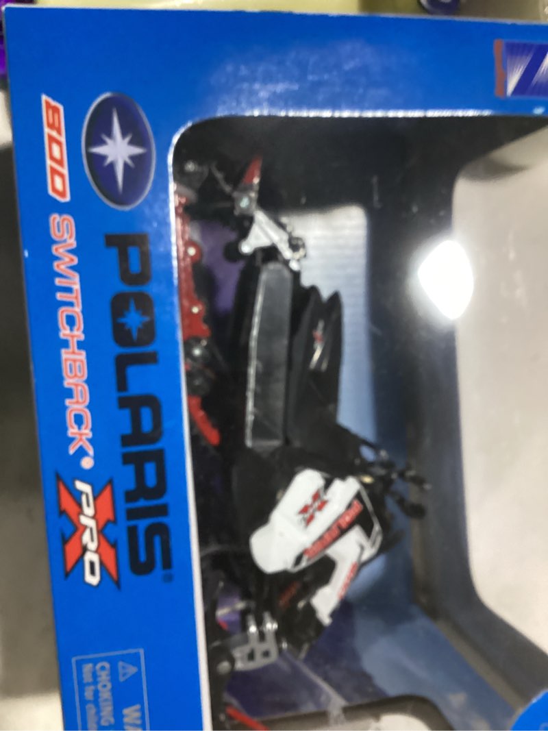 Condition photo showing Good Condition for new ray 57783 "polaris 800 switchback model snowmobile white, 1/16 scale model