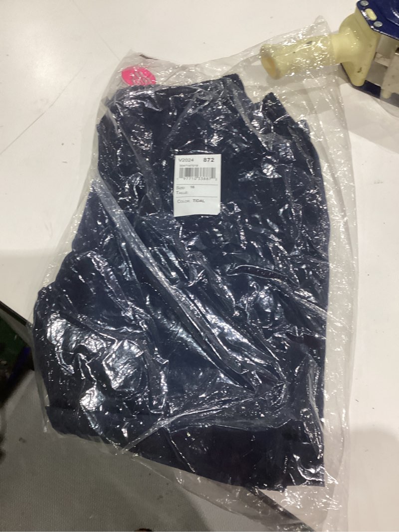 Condition photo showing New/Like New for The Children's Place Girls Quick Dry Pull on Jogger Pants 16 Tidal