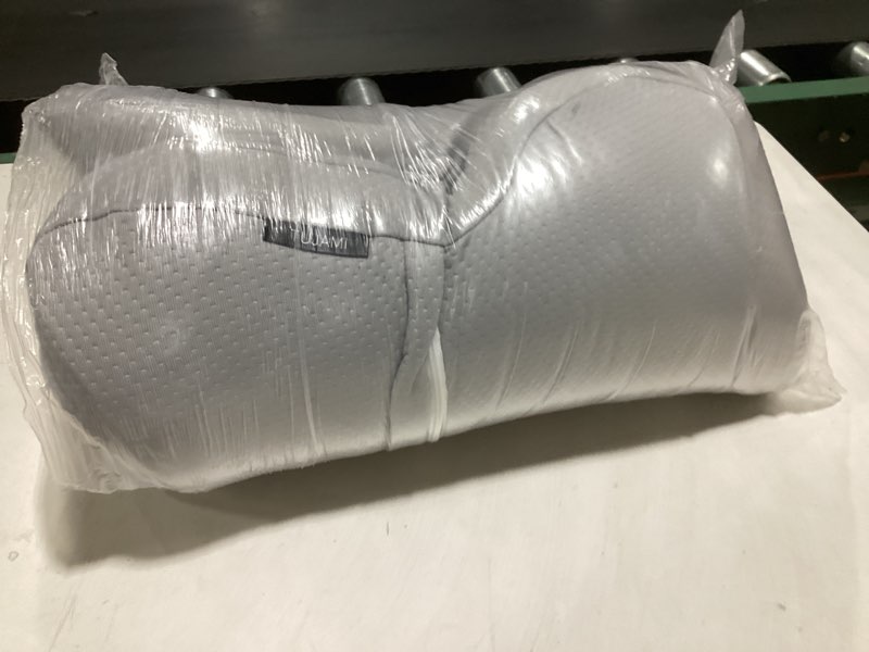 Condition photo showing Good Condition for cervical neck pillow for pain relief - ergonomic pillow memory foam pillows for sleeping, cooling orthopedic neck support pillow, contour cervical pillow bed pillow for back stomach sleepers white & grey