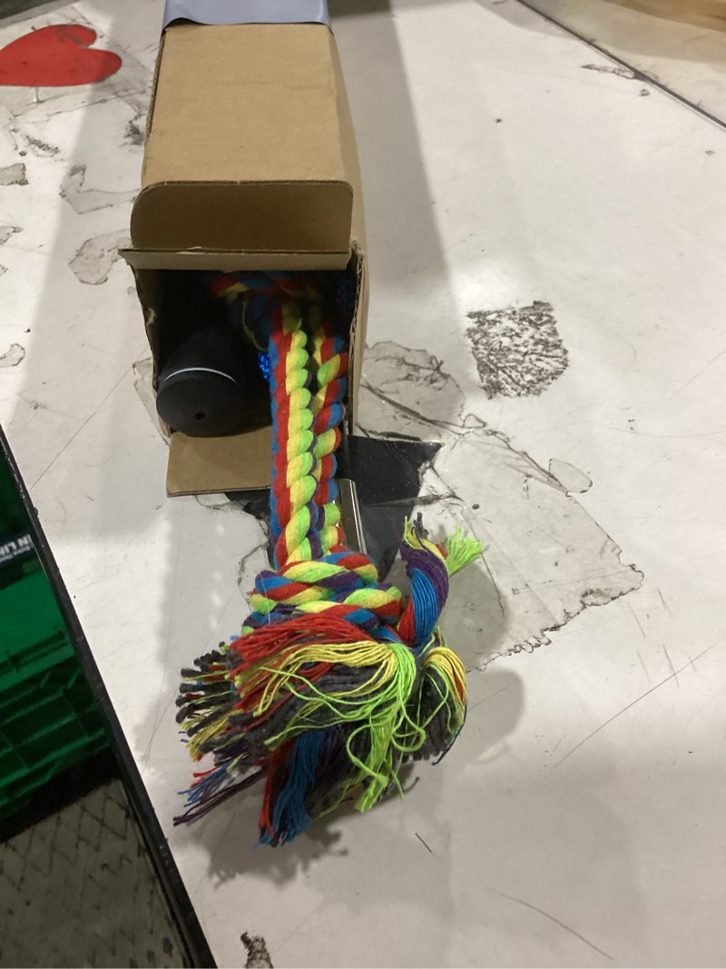 Condition photo showing Good Condition for dibbatu flirt pole for dogs interactive dog toys for large medium small dogs chase and tug of war, dog teaser wand with lure chewing toy for outdoor exercise & training blue-dog pole toy