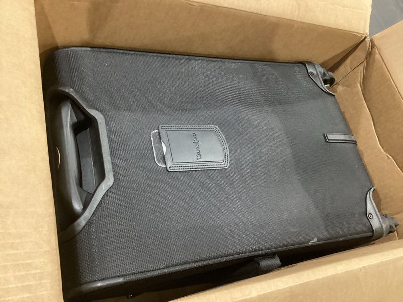 Condition photo showing Good Condition for Travelpro Maxlite 5 Softside Expandable Luggage with 4 Spinner Wheels, Lightweight Suitcase, Men and Women, International, Black, Carry-on 21-Inch Carry-on 21-Inch Black