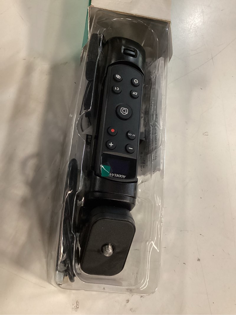 Condition photo showing Good Condition for for sony tripod with rechargeable remote control - aodelan wireless shooting grip mini tripod with oled screen for vlogging for zv-e10,zv-1f,rx100 vii,a6100,a6400,a7 iii,a9 ii; replace sony gp-vpt2bt upgrade black for sony