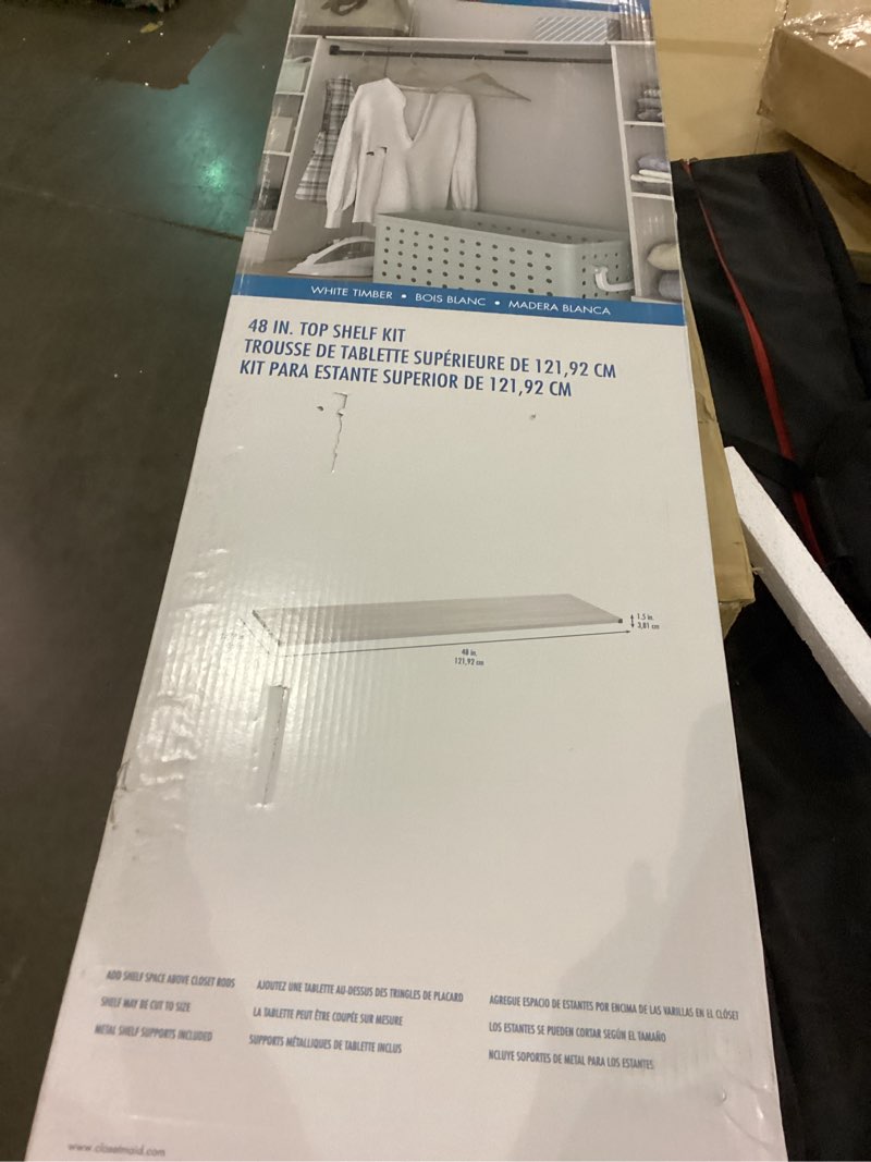 48 inch top shelf kit