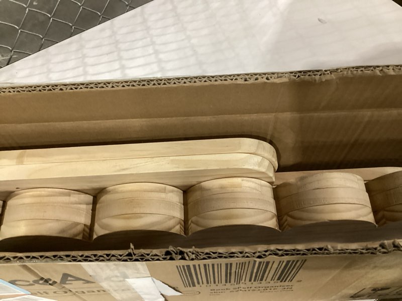 Condition photo showing Good Condition for SpaceAid 3-Tier Scalloped Bookshelf, Montessori Bookcase for Toddlers, Wooden Book Shelf Organizer Display Furniture for Kids Rooms, Playroom, Nursery and Classroom, Natural 3 Tier, 29.6" W Natural