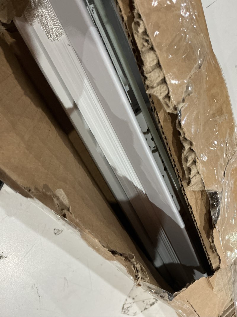 Condition photo showing Good Condition for lazblinds no tools no drill 1" vinyl mini blinds, cordless blinds for windows, light filtering horizontal window blinds & shades, 32" w x 36" h, white cordless-white 32" w x 36" h