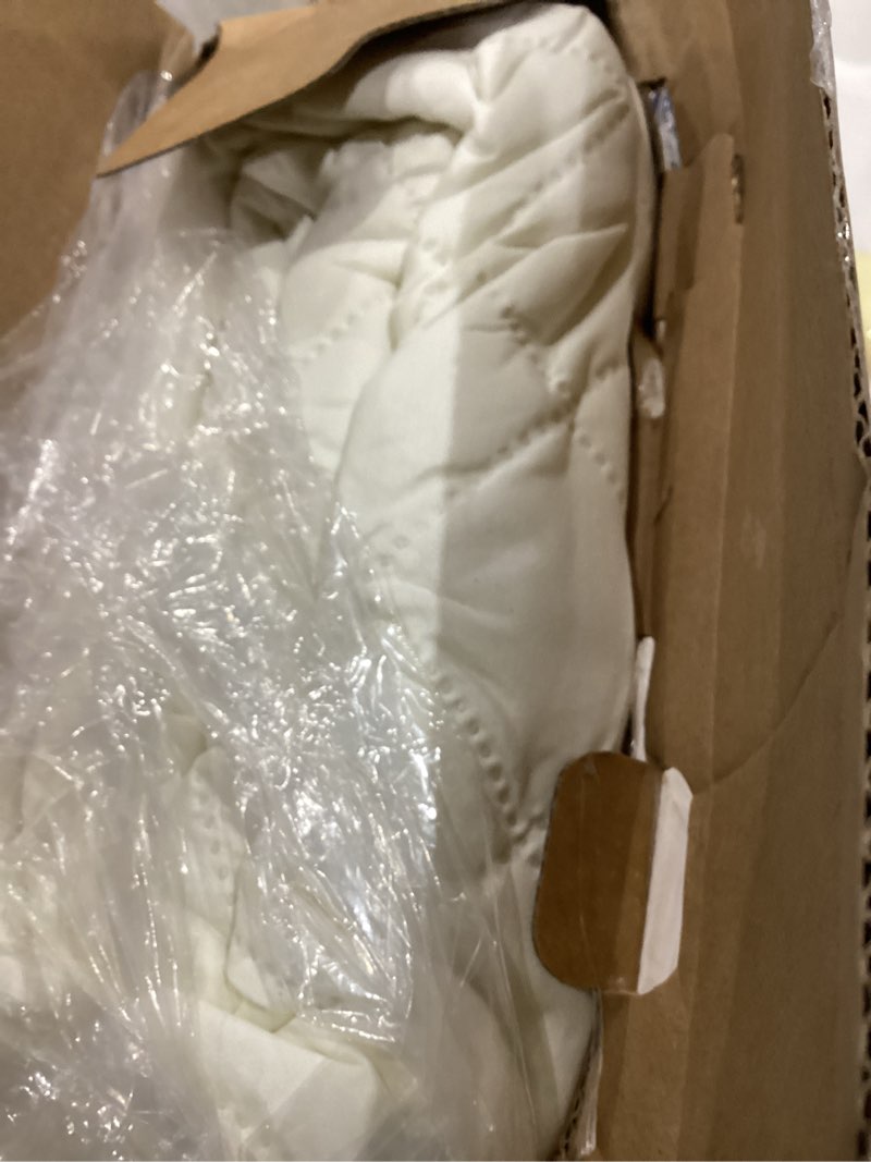 Condition photo showing As Is for easy-going sofa slipcover reversible loveseat cover water resistant couch cover furniture protector with elastic straps for pets kids children dog cat (loveseat, ivory/ivory)