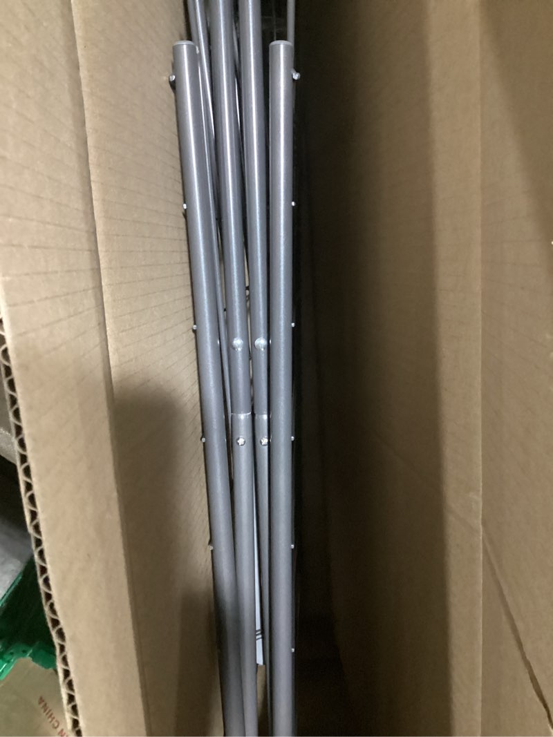 Condition photo showing As Is for Bigzzia Clothes Drying Rack Foldable, 2-Level Large Laundry Drying Rack Collapsible, Stainless Steel Drying Rack Clothing for Indoor Outdoor, Easy to Fold, 33 Drying Rails, 142cm, Gray