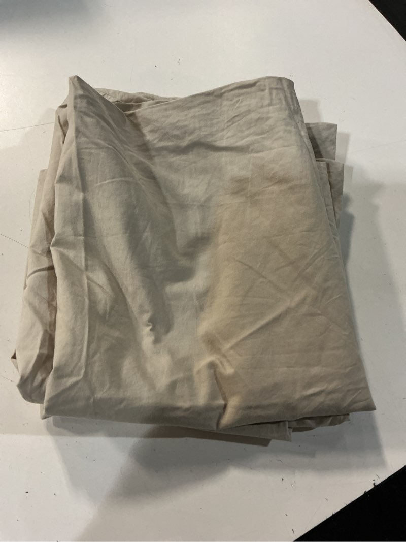 Condition photo showing New/Like New for mongolian cashmere cotton sham set color: natural size: king