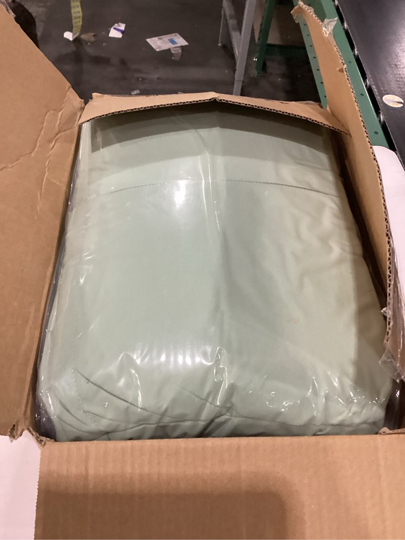 Condition photo showing New/Like New for Oversized California King Comforter Set 120x120, Extra Large King Size Quilts 3 Pieces Lightweight Reversible Down Alternative Comforter for All Season with 8 Corner Tabs -Sage Sage Oversized California King Plus