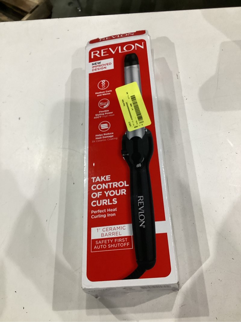 Condition photo showing Good Condition for revlon perfect heat 1" triple ceramic curling iron, black