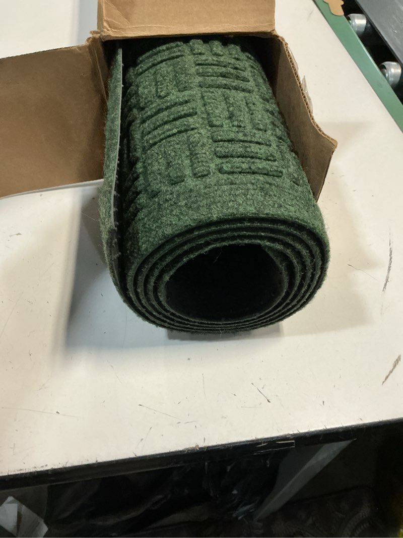 Condition photo showing Good Condition for mibao front door mat indoor outdoor entrance, dirt trapping waterproof all-season, all-weather doormat, non-slip durable natural rubber low profile easy clean patio entrance mat, 61.5" x 36", green green-maze 3' x 5'2" (rectangular)