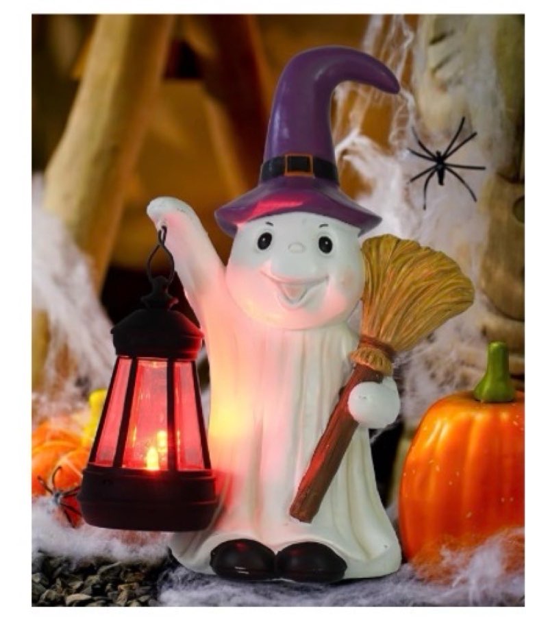 Qeeman Ghost Statues for Garden Decor : Halloween Waterproof Outdoor Decorations Yard Art Resin Figu