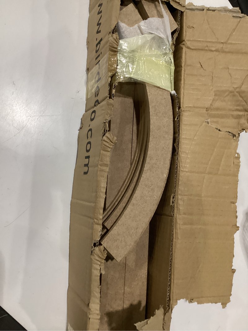 Condition photo showing As Is for birdeco arch mdf wall molding kit, pre-cut paintable wainscoting & trim