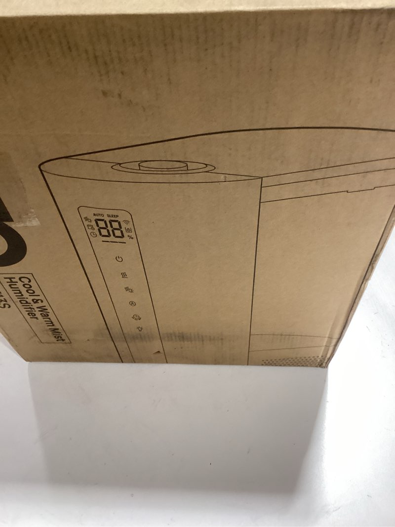 Condition photo showing New/Like New for Dreo 6L Humidifiers for Bedroom, Smart Warm & Cool Mist for Large Room, 60Hr Quiet Runtime for Baby, Plant, Humidity Sensor, Indicator Light, 12H Timer, Google/Alexa, HM713S Silver