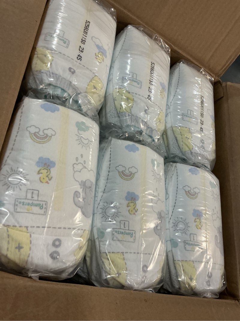 Condition photo showing New/Like New for Pampers Swaddlers Diapers, Size 1 (8-14 lbs), 198 Count, Absorbent, Keeps Baby Dry and Comfortable, Skin Safe Disposable Baby Diaper (Packaging May Vary) Size 1 198