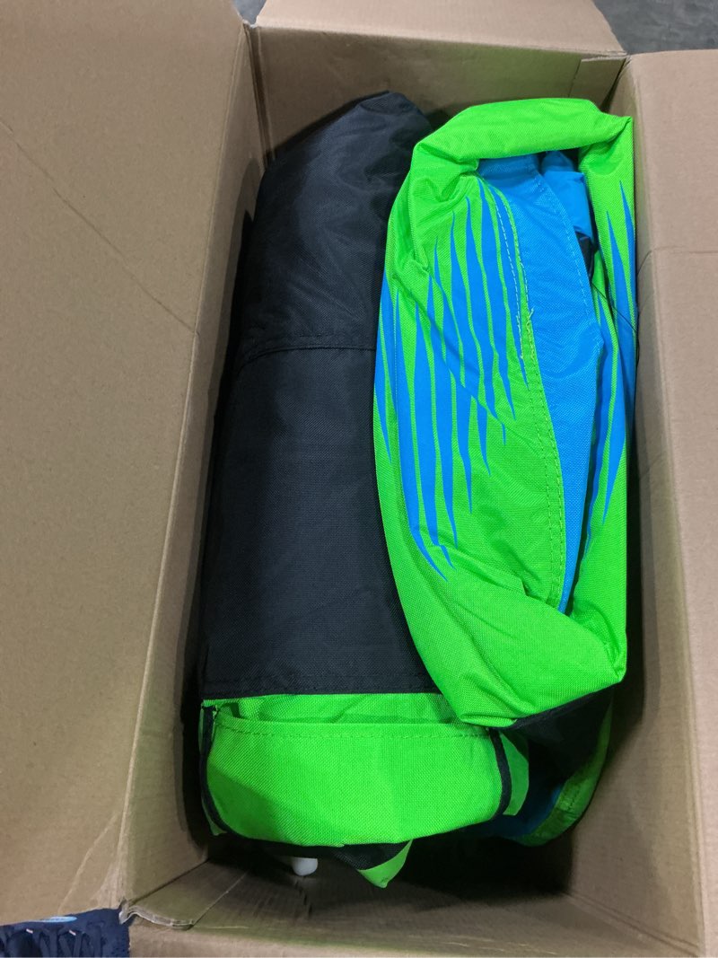 Condition photo showing Good Condition for 2-3 person towable tubes for boating, sofa style boat tube, water sports inflatable towables tubes for boats to pull, dual tow points, durable nylon cover, ideal for kids & adults waverider 2p