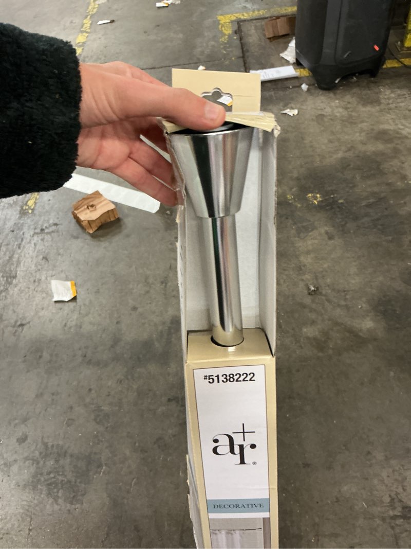 Condition photo showing Good Condition for allen + roth 42-in to 72-in chrome tension single straight adjustable shower curtain rod