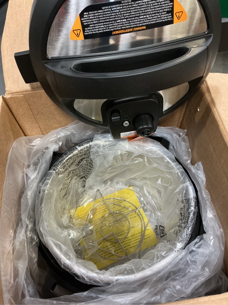 Condition photo showing Good Condition for instant pot duo 7-in-1 electric pressure cooker, slow cooker, rice, steamer, sauté, yogurt maker, warmer & sterilizer, includes app with over 800 recipes, stainless steel, 6 quart