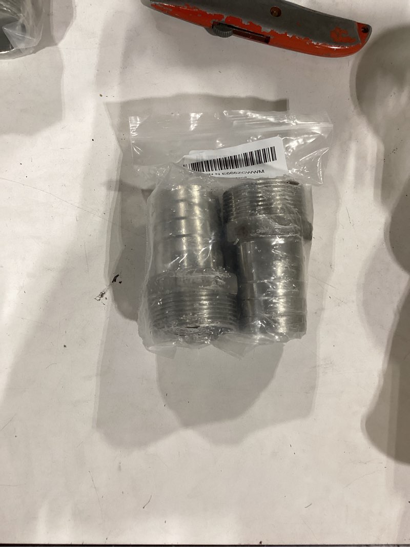 Condition photo showing Good Condition for 1-1/2"(40mm) hose barb to 1-1/2" npt male threaded- stainless steel hose fitting connector adapter pipe fitting pack of 2 1-1/2" barb x 1-1/2" npt male