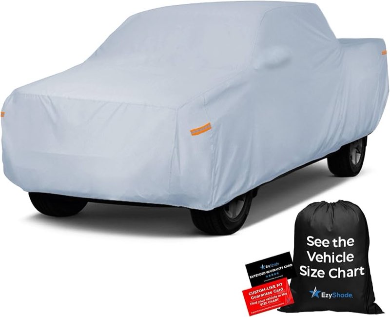 EzyShade 10-Layer Truck Cover Waterproof All Weather. See Vehicle Size-Chart for Accurate Fit. Full 