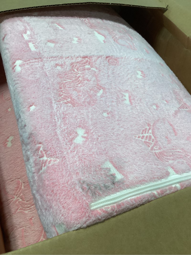 Condition photo showing Good Condition for memorecool foldable floor mattress for kids, glow unicorn trifold mat, kids folding mattress portable futon, 57x22 inch pink pink unicorn 57x22x3 inch