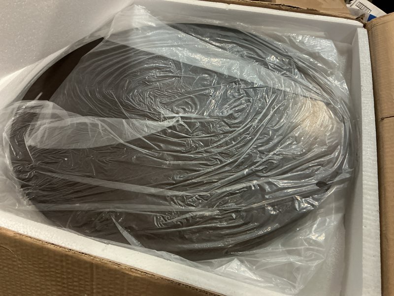 Condition photo showing Good Condition for large round coffee table with hidden drawer - 23" d x 24" h natural wood side table with drawer, 2-tier rustic retro end table with storage, small coffee table for living room, dark brown dark brown large-22.8"d×23.8"h