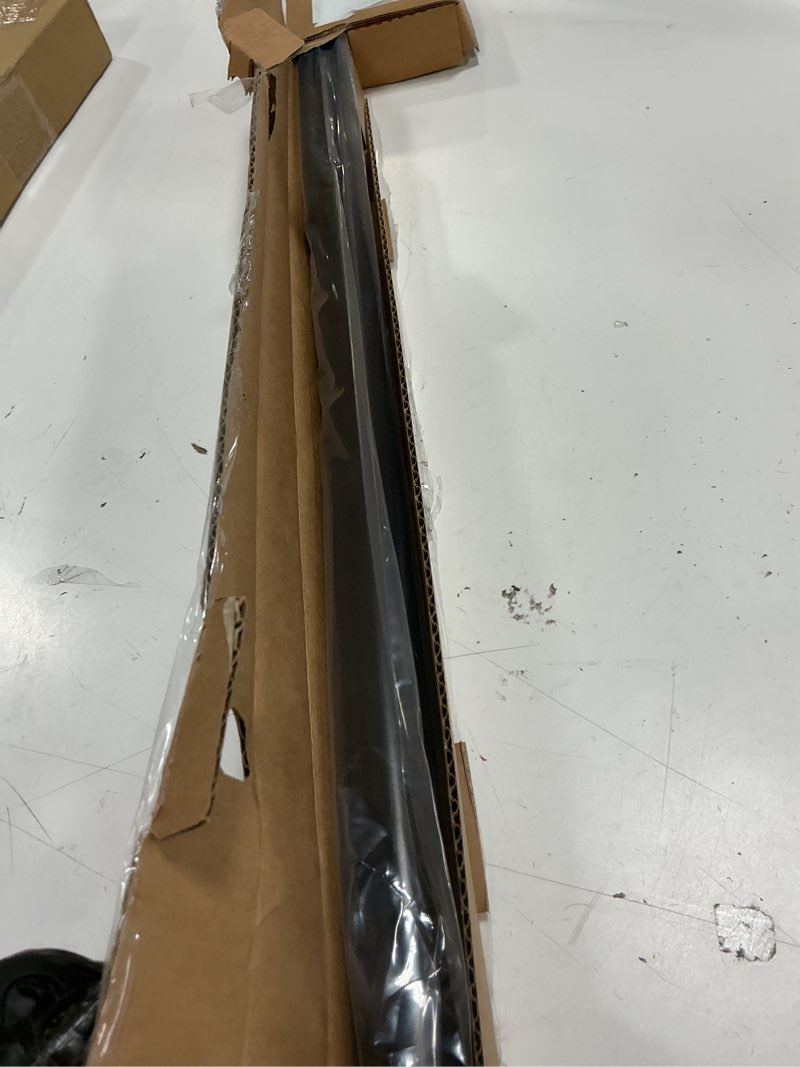 Condition photo showing New/Like New for ivilon drapery window curtain rod - end cap style design 1 inch pole. 28 to 48 inch color black