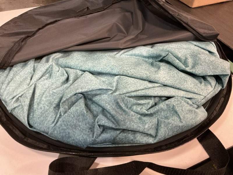 Condition photo showing Good Condition for kate collapsible backdrop pop-up photo backdrops folded grey teal for photography, for video, for broadcast, 5x6.5ft