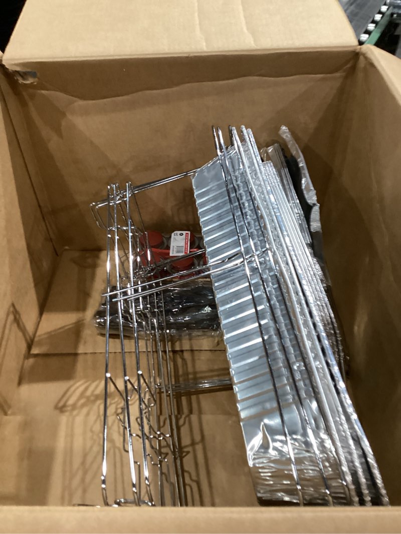 Condition photo showing Good Condition for Large Full Size 33-Pcs Disposable Chaffing Buffet with-Covers, Utensils, Fuel Cans – Premium Chafing Dish Set for Events, Parties, Catering Complete Kit (with Racks)