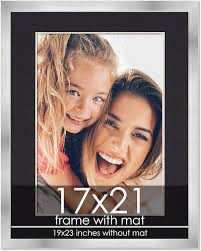 17”x21” black picture frame (similar to stock photo)