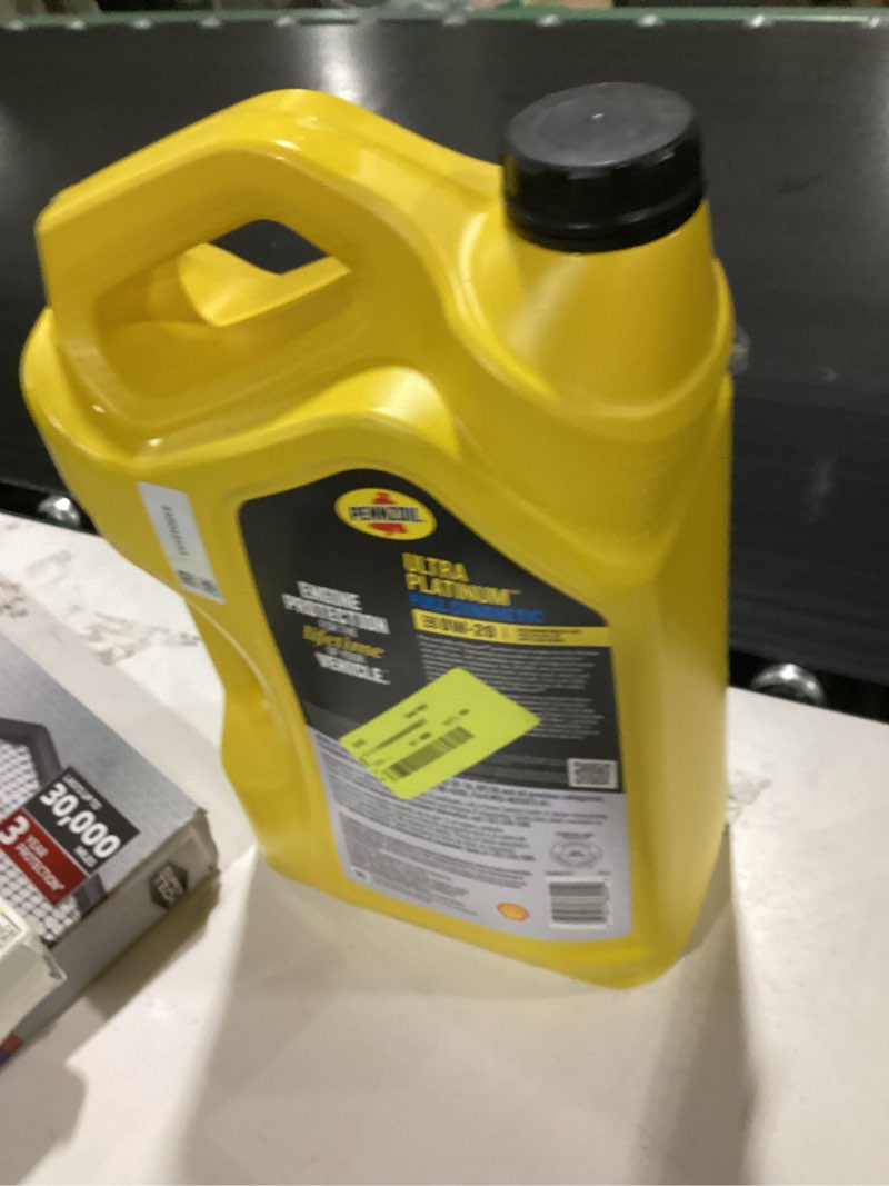 Condition photo showing Good Condition for pennzoil ultra platinum full synthetic 0w-20 motor oil, 5 quart
