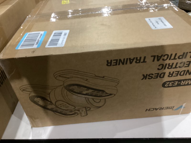 Condition photo showing New/Like New for MERACH Under Desk Elliptical Machine, Leg Exerciser While Sitting for Seniors with Remote Control & 12-Speeds, Quiet Portable Electric Seated Pedal Exerciser Machine for Home Office