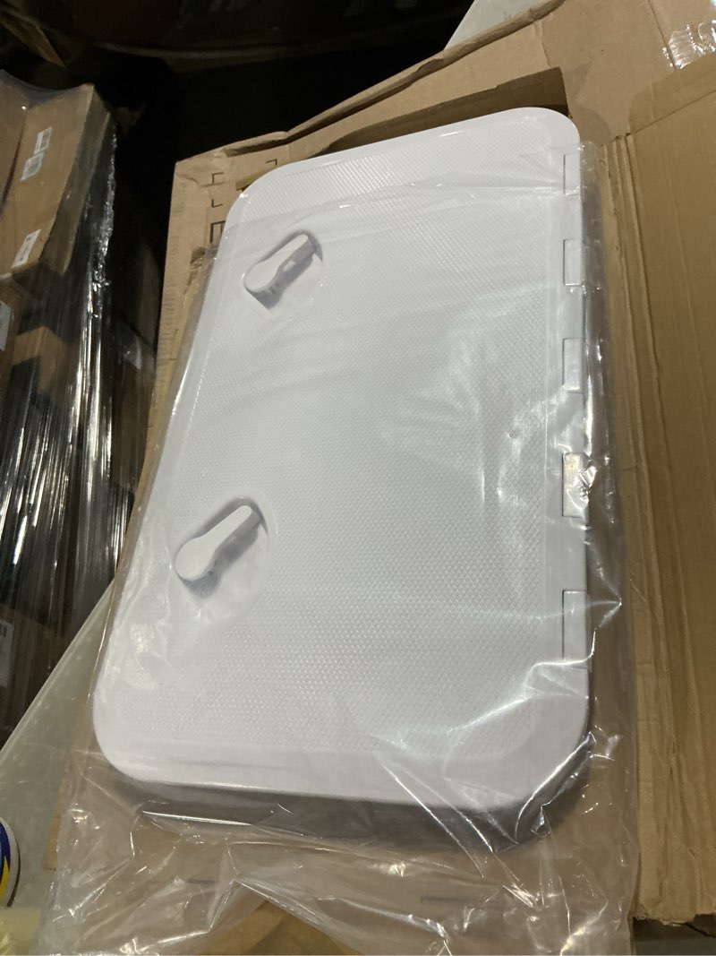 Condition photo showing Good Condition for smartmarine 24"x14" marine boat deck hatch,boat access hatch & lid, black/white