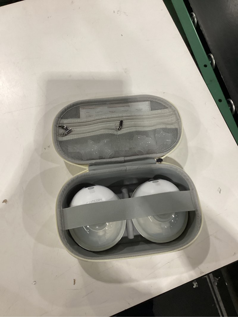 Condition photo showing Good Condition for Momcozy M5 Smart APP Controlled Wearable Breast Pump, Hands-Free Wireless Electric Pump, 3 Modes 9 Suction Levels, BPA-Free, Portable Lightweight, 24mm Flange, 2-Pack Quill Gray 2 Count-APP Quill Gray