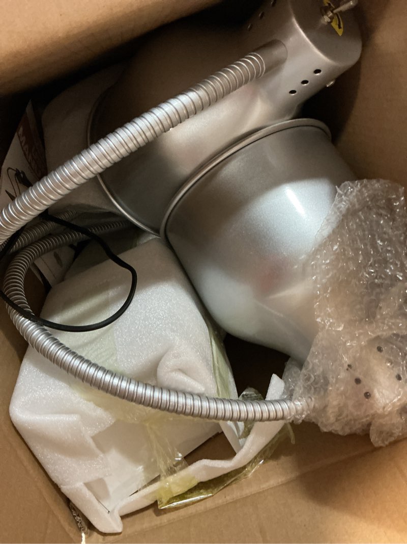 Condition photo showing Good Condition for food heat lamp: [rapid-heating bulbs included] [steady heating] commercial food warmer lamp, electric heat lamp for food catering food warming lamp for buffet parties (painted silver, 32" (2-head)) painted silver 32" (2-head)