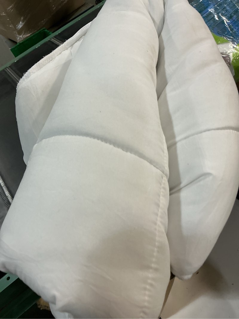 Condition photo showing As Is for easeland queen size mattress pad pillow top mattress cover quilted fitted mattress protector cotton top stretches up 8-21" deep pocket cooling mattress topper (60x80 inch, white) white queen