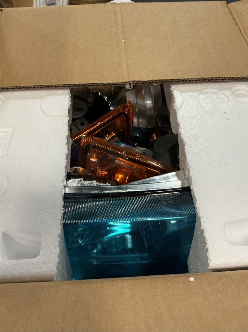 Condition photo showing Good Condition for headlights assembly compatible with 2001-2011 ford ranger chrome housing amber reflector headlamp (bulb not included) waterproof upgrade a-chrome housing amber reflector