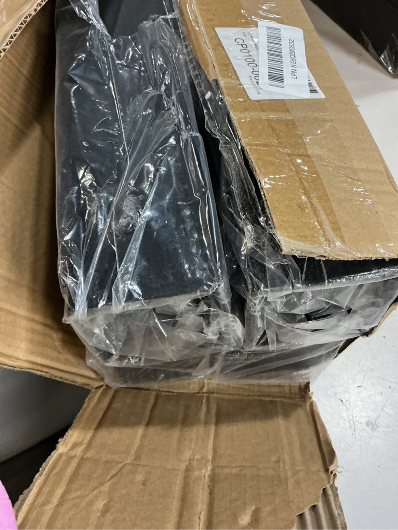 Condition photo showing New/Like New for heavy duty dorm bed risers extenders, increase under-bed storage space, fits bed legs 1.5" to 2.2" diameter, thickened steel for extra stability, 5-level adjustable height, black, 4-piece. 2.2" diameter - 5 levels height adjustable
