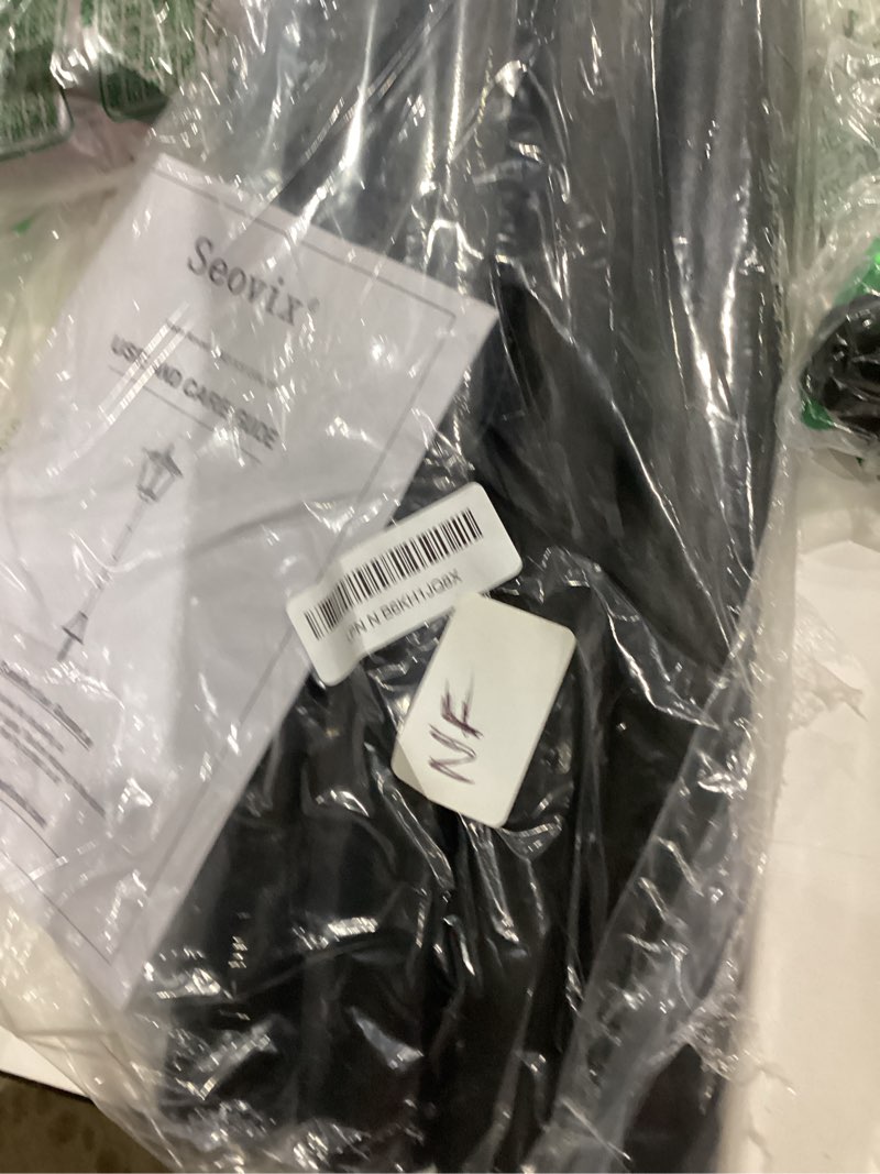 Condition photo showing As Is for 70" Solar Lamp Post Lights Outdoor Waterproof IP65, Solar Lamp Posts Outdoor Lighting, LED Outside Pole Lights for Garden, Lawn, Pathway, Driveway, 1-842-108 Black 1 Pack