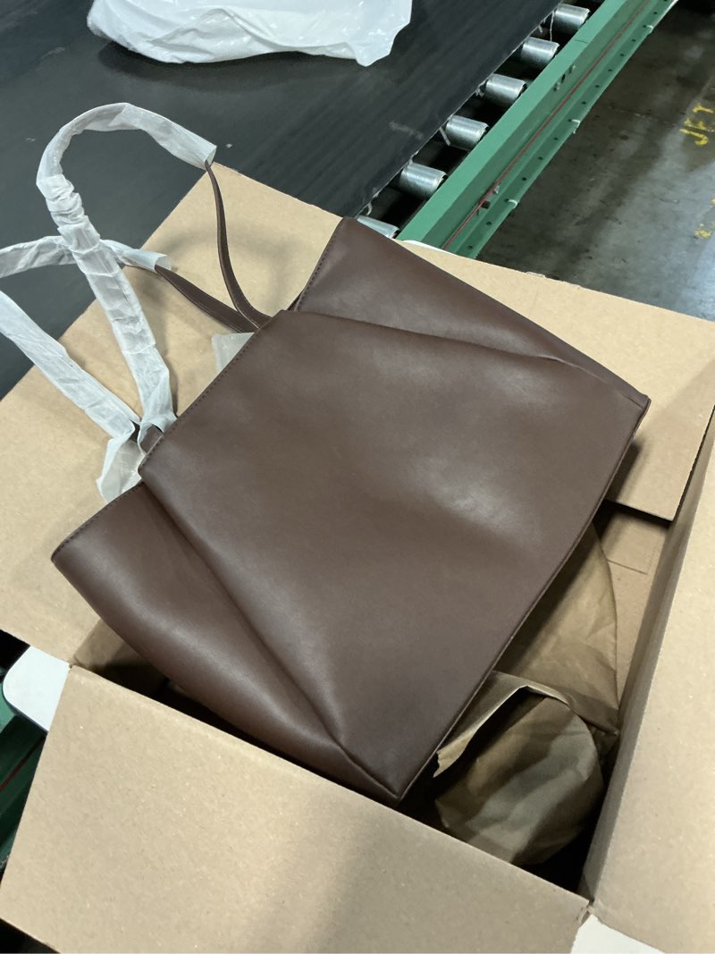 Condition photo showing Good Condition for work tote bags women 15.6 inch - laptop tote with zip compartments - large pu leather office computer briefcase, work tote