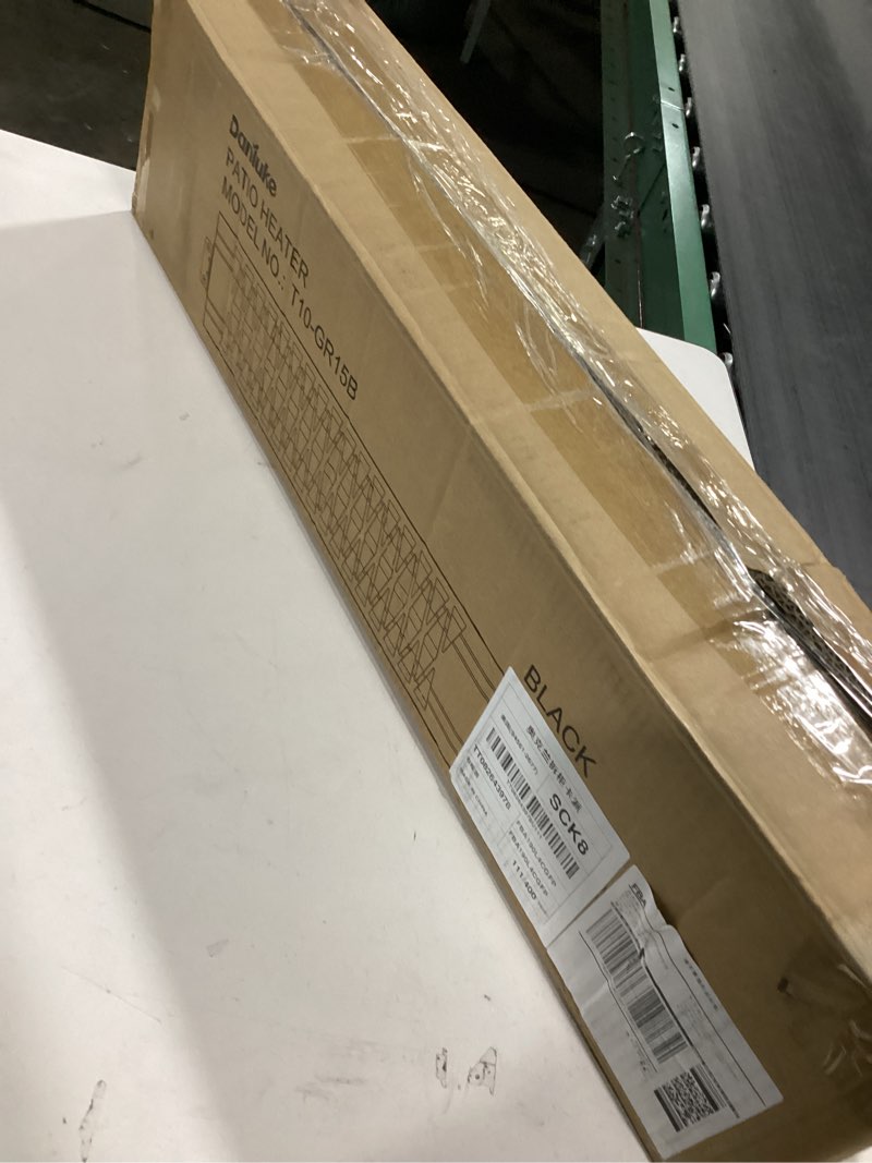 Condition photo showing As Is for Outdoor Heater for Patio, 1500W Wall-Mounted Heater, Patio Heaters for Outdoor Use, Waterproof, Carb