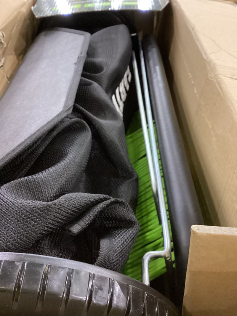 Condition photo showing Good Condition for Earthwise LSW70021 21-Inch Width Leaf & Grass Push Lawn Sweeper, Black